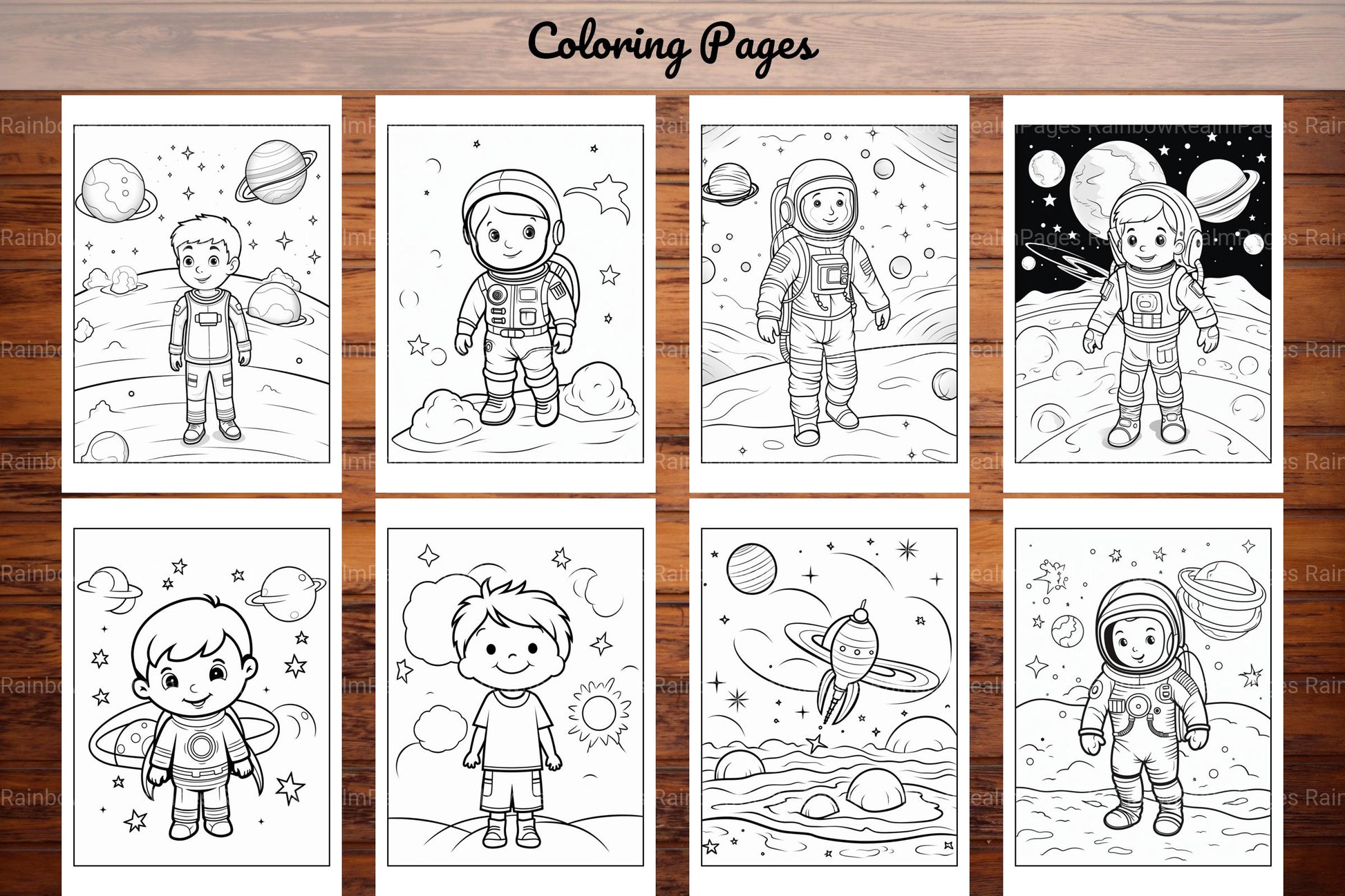 Space Coloring Pages - CraftNest - Digital Crafting and Art