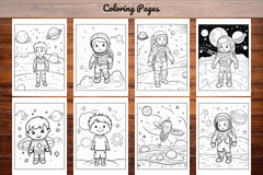 Space Coloring Pages - CraftNest - Digital Crafting and Art