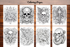 Tattoos Coloring Pages - CraftNest - Digital Crafting and Art