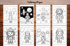 Space Coloring Pages - CraftNest - Digital Crafting and Art