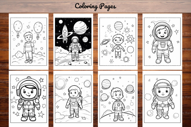 Space Coloring Pages - CraftNest - Digital Crafting and Art