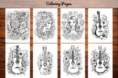 Tattoos Coloring Pages - CraftNest - Digital Crafting and Art
