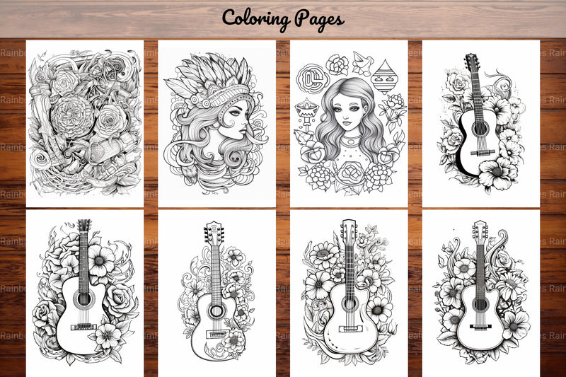 Tattoos Coloring Pages - CraftNest - Digital Crafting and Art