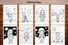 Space Coloring Pages - CraftNest - Digital Crafting and Art
