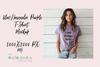 Heather Purple Bella Canvas Tee Clipart Bundle