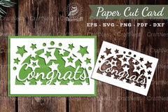 1776 Congrats Papercut Card SVG Design Bundle - CraftNest - Digital Crafting and Art