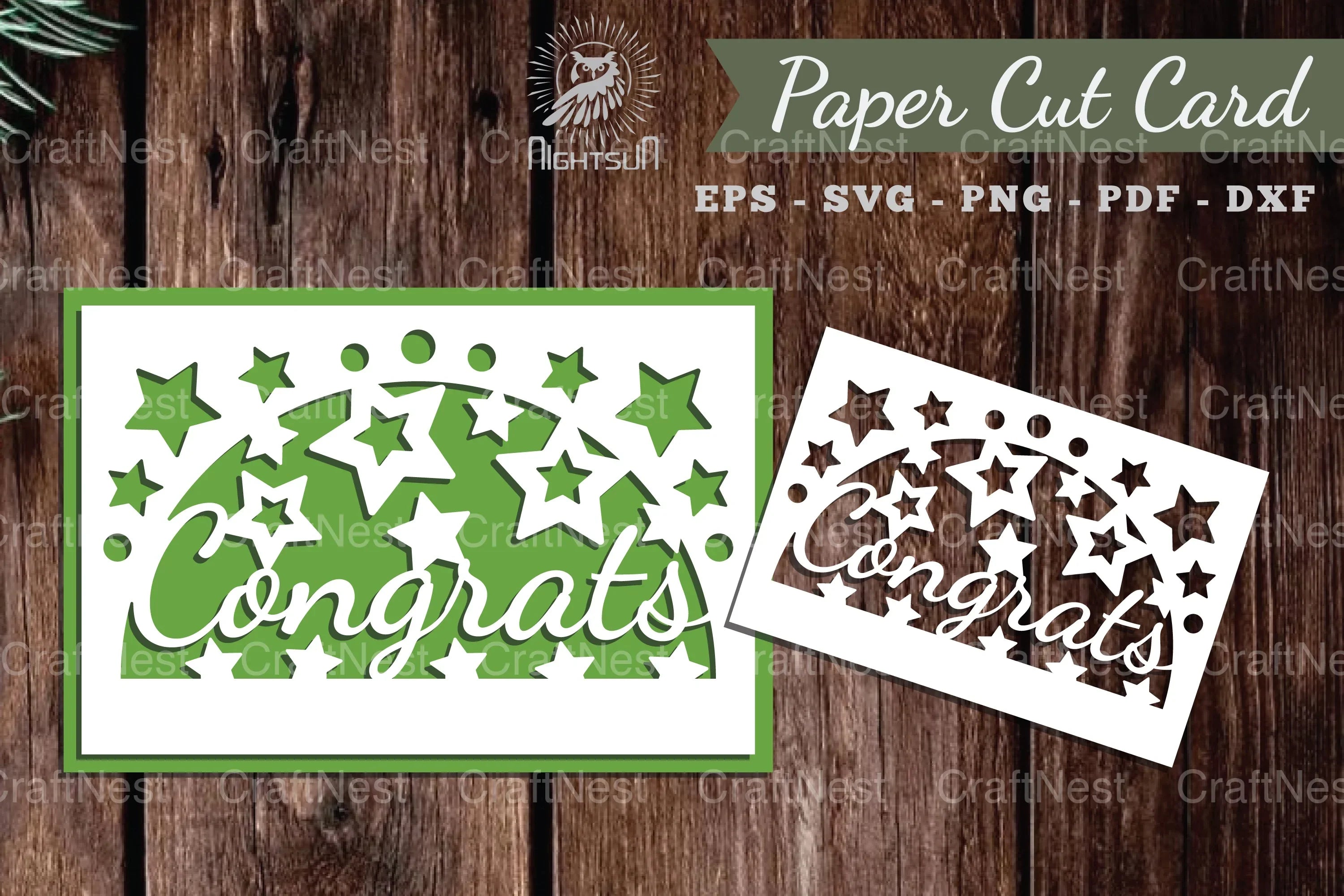 1776 Congrats Papercut Card SVG Design Bundle - CraftNest - Digital Crafting and Art