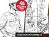 Construction Worker Coloring Books