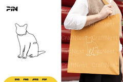 Continuous Line Cat SVG Bundle - CraftNest - Digital Crafting and Art