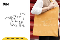 Continuous Line Cat SVG Bundle - CraftNest - Digital Crafting and Art