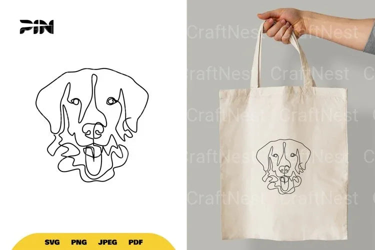 Continuous Line Dog SVG Bundle - CraftNest - Digital Crafting and Art