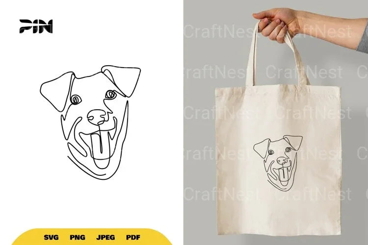 Continuous Line Dog SVG Bundle - CraftNest - Digital Crafting and Art