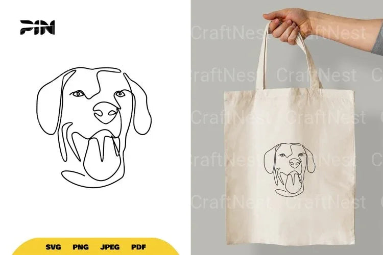 Continuous Line Dog SVG Bundle - CraftNest - Digital Crafting and Art