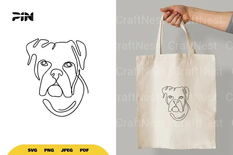 Continuous Line Dog SVG Bundle - CraftNest - Digital Crafting and Art