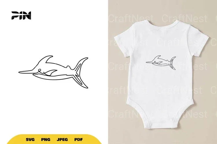 Continuous Line Fish SVG Bundle - CraftNest - Digital Crafting and Art