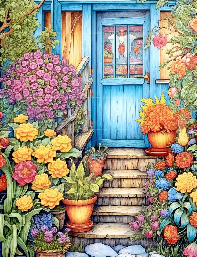 Spring Garden Coloring Book - CraftNest - Digital Crafting and Art