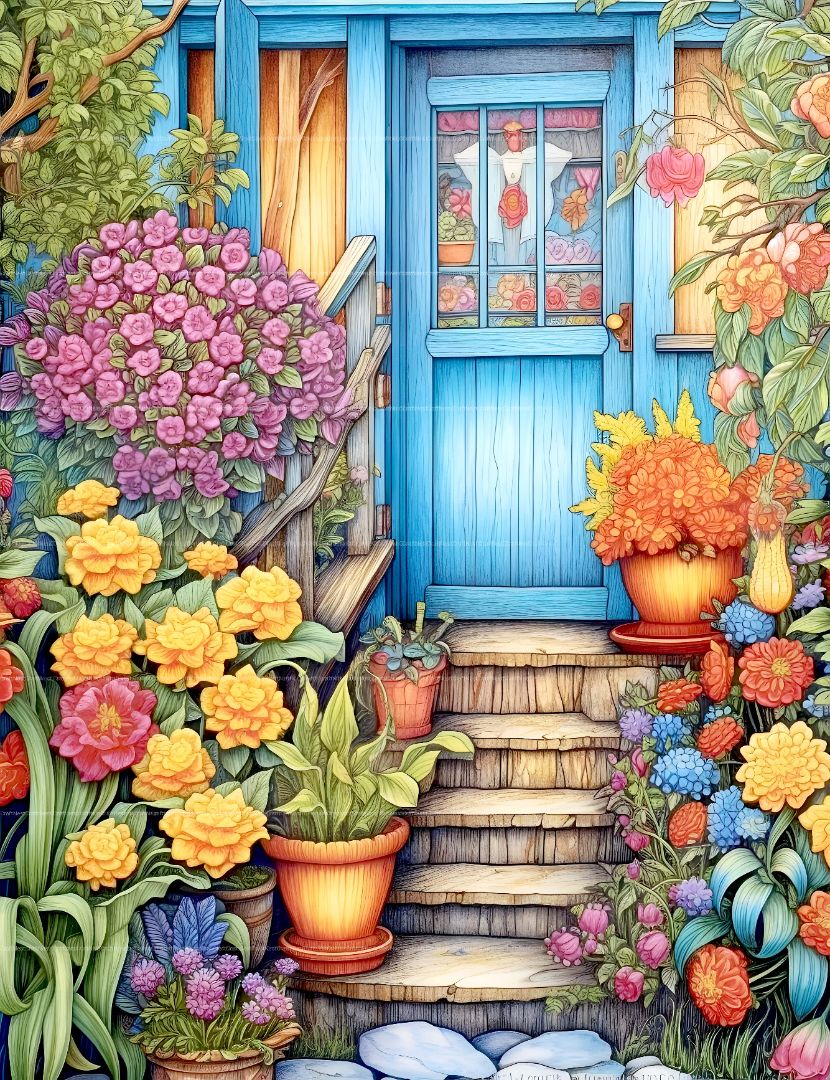 Spring Garden Coloring Book - CraftNest - Digital Crafting and Art