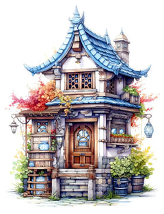 Mixed Tiny House Coloring Book - CraftNest - Digital Crafting and Art