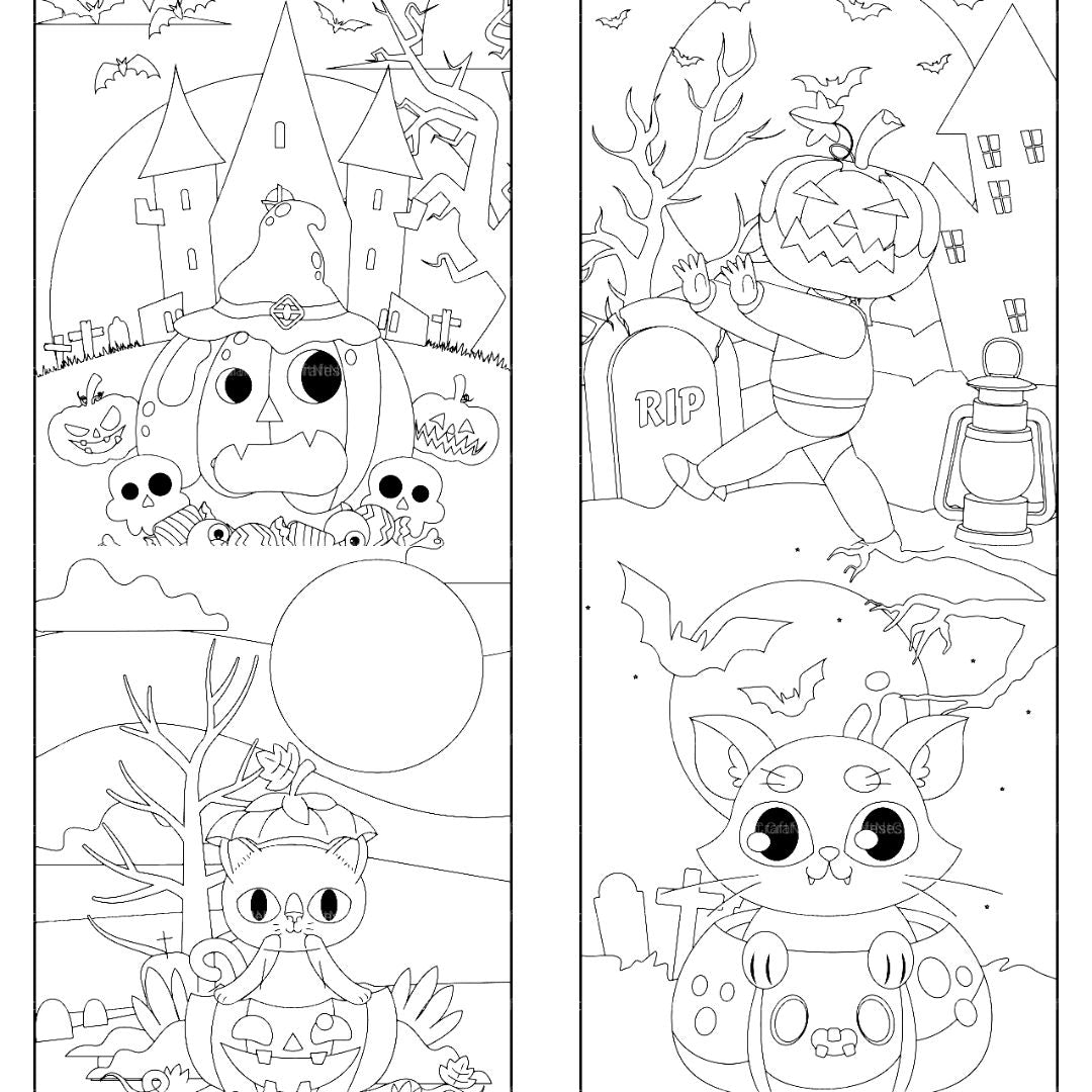 Kids Halloween Ghost Coloring Book - CraftNest - Digital Crafting and Art