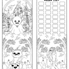 Kids Halloween Ghost Coloring Book 2 - CraftNest - Digital Crafting and Art