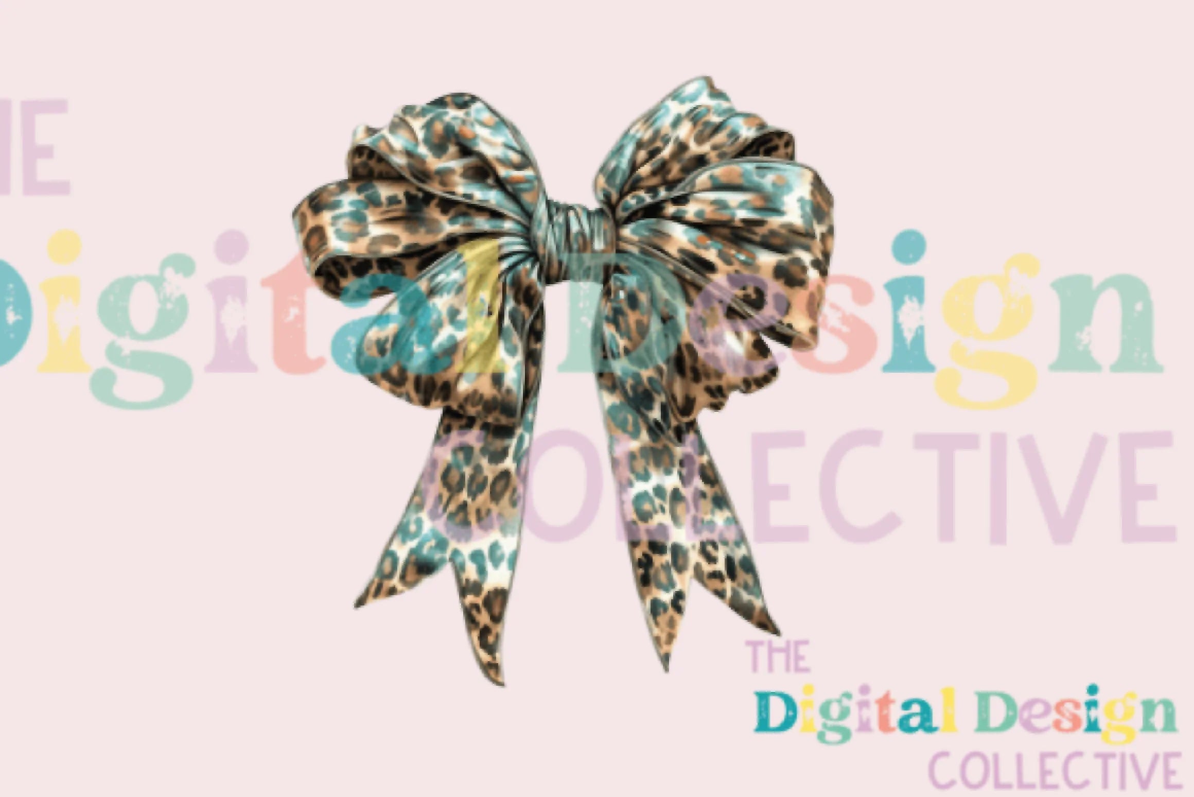 Leopard Turquoise Western Coquette Bow Clipart Bundle - CraftNest - Digital Crafting and Art