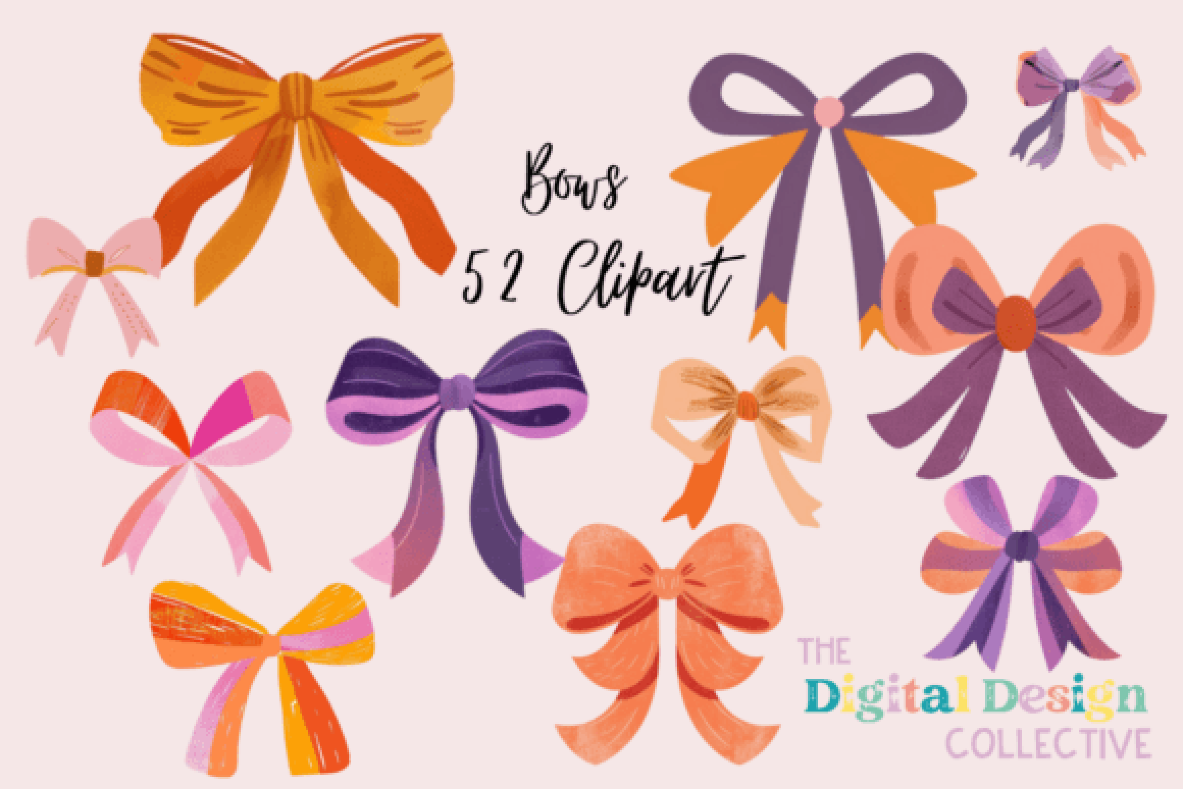 Coquette Bows Clipart Bundle