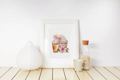 Coquette Floral Coffee Clipart Bundle - CraftNest - Digital Crafting and Art
