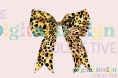 Leopard Turquoise Western Coquette Bow Clipart Bundle - CraftNest - Digital Crafting and Art