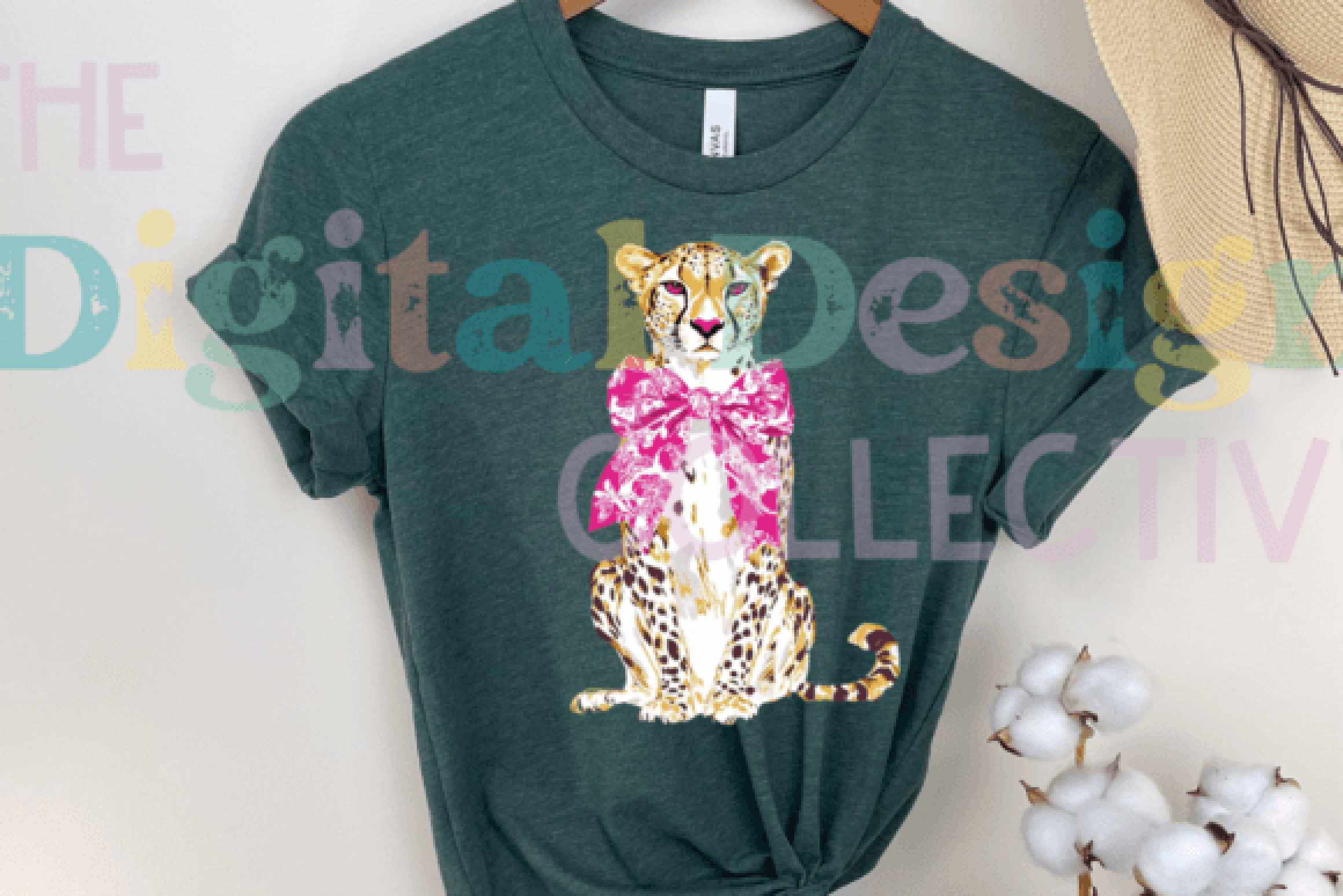 Coquette Leopard Print T-Shirt Clipart Bundle