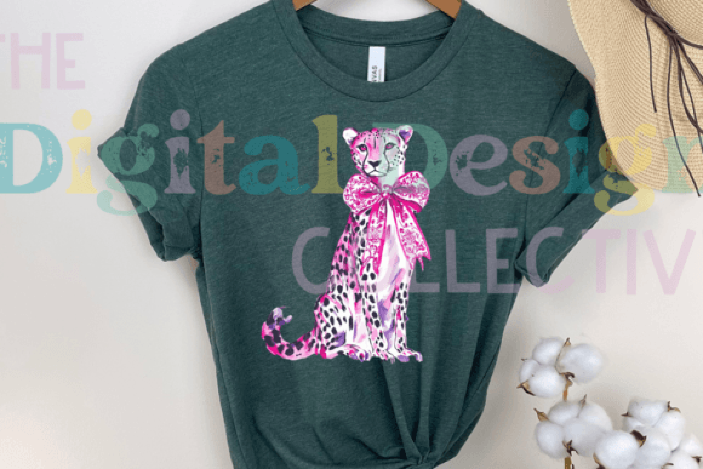 Coquette Leopard Print T-Shirt Clipart Bundle