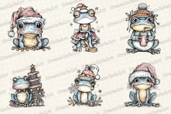 Coquette Christmas Frog Clipart Bundle - CraftNest - Digital Crafting and Art