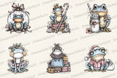Coquette Christmas Frog Clipart Bundle - CraftNest - Digital Crafting and Art
