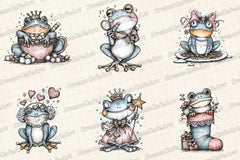 Coquette Christmas Frog Clipart Bundle - CraftNest - Digital Crafting and Art