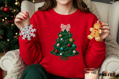 Coquette Faux Yarn Christmas Tree Clipart Bundle - CraftNest - Digital Crafting and Art