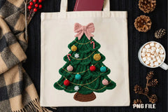 Coquette Faux Yarn Christmas Tree Clipart Bundle - CraftNest - Digital Crafting and Art
