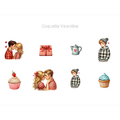 Coquette Valentine Clipart - CraftNest - Digital Crafting and Art