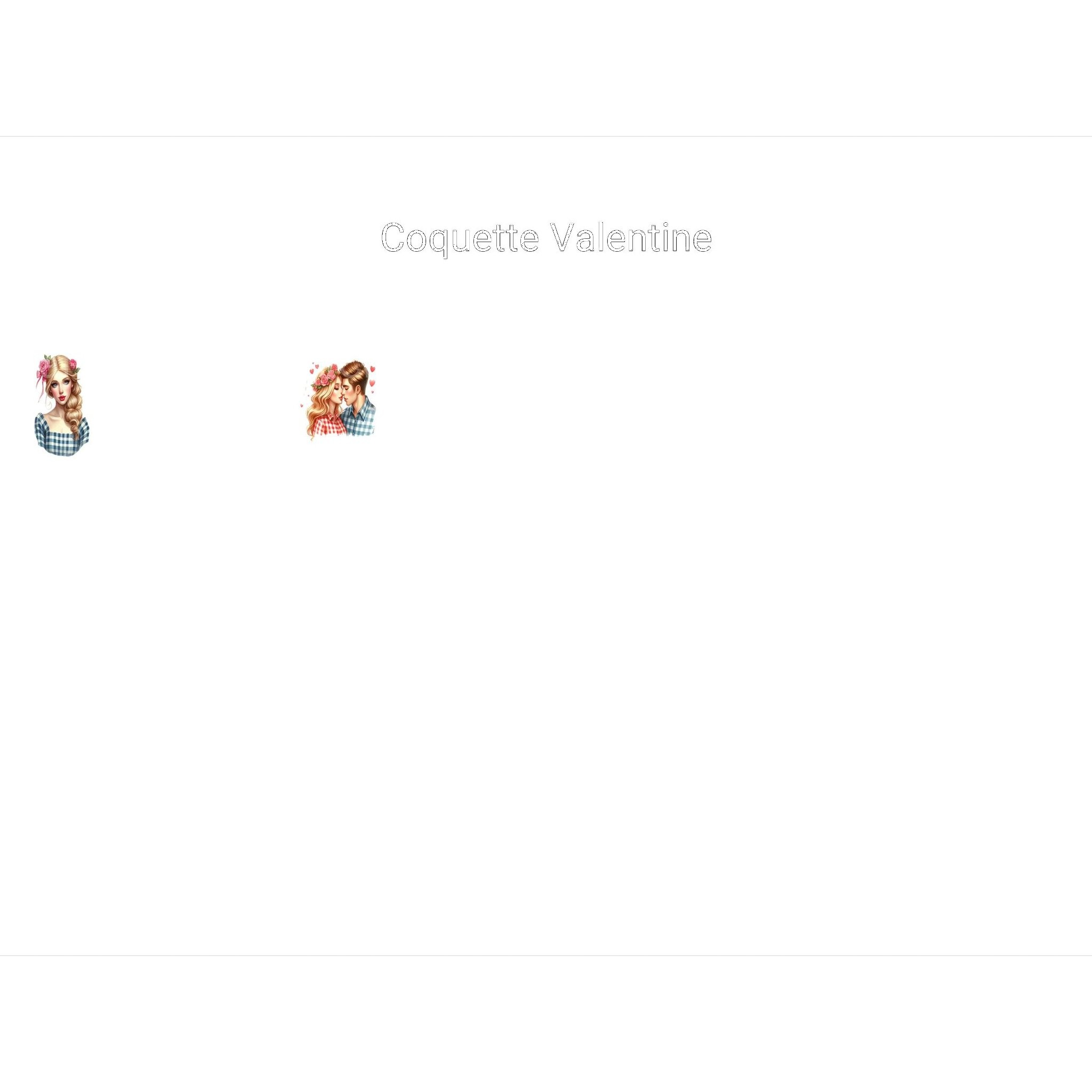 Coquette Valentine Clipart - CraftNest - Digital Crafting and Art