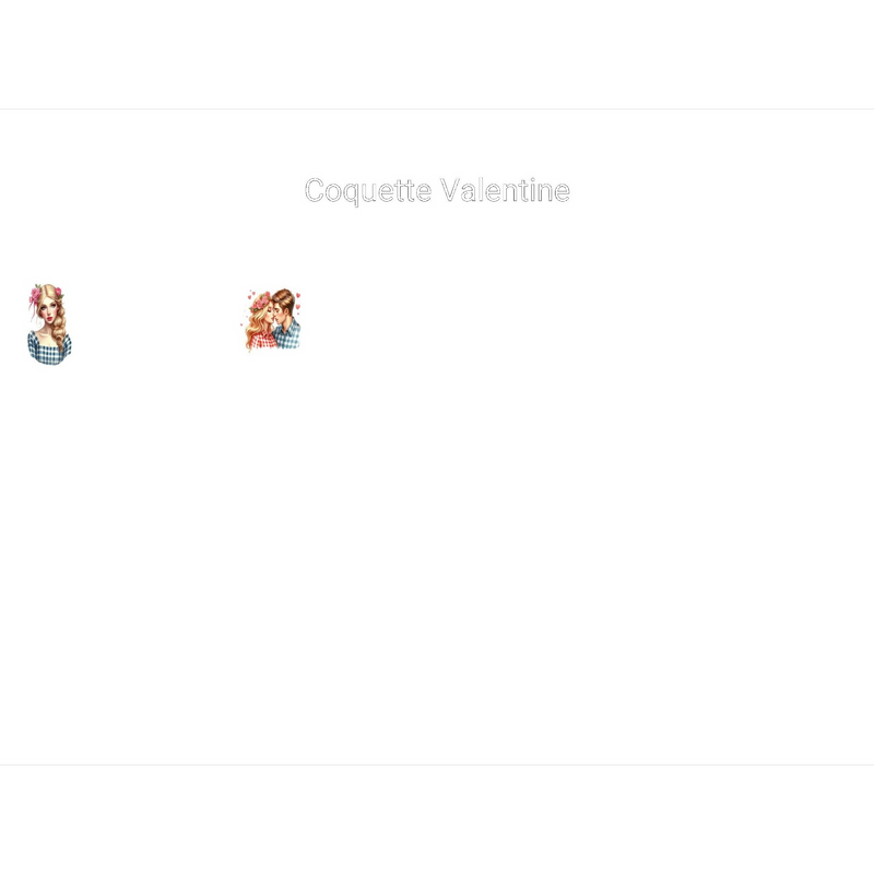 Coquette Valentine Clipart - CraftNest - Digital Crafting and Art