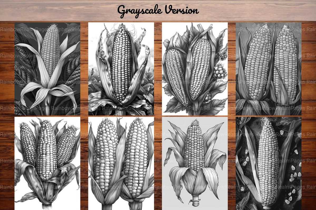 Corn Coloring Books - CraftNest - Digital Crafting and Art