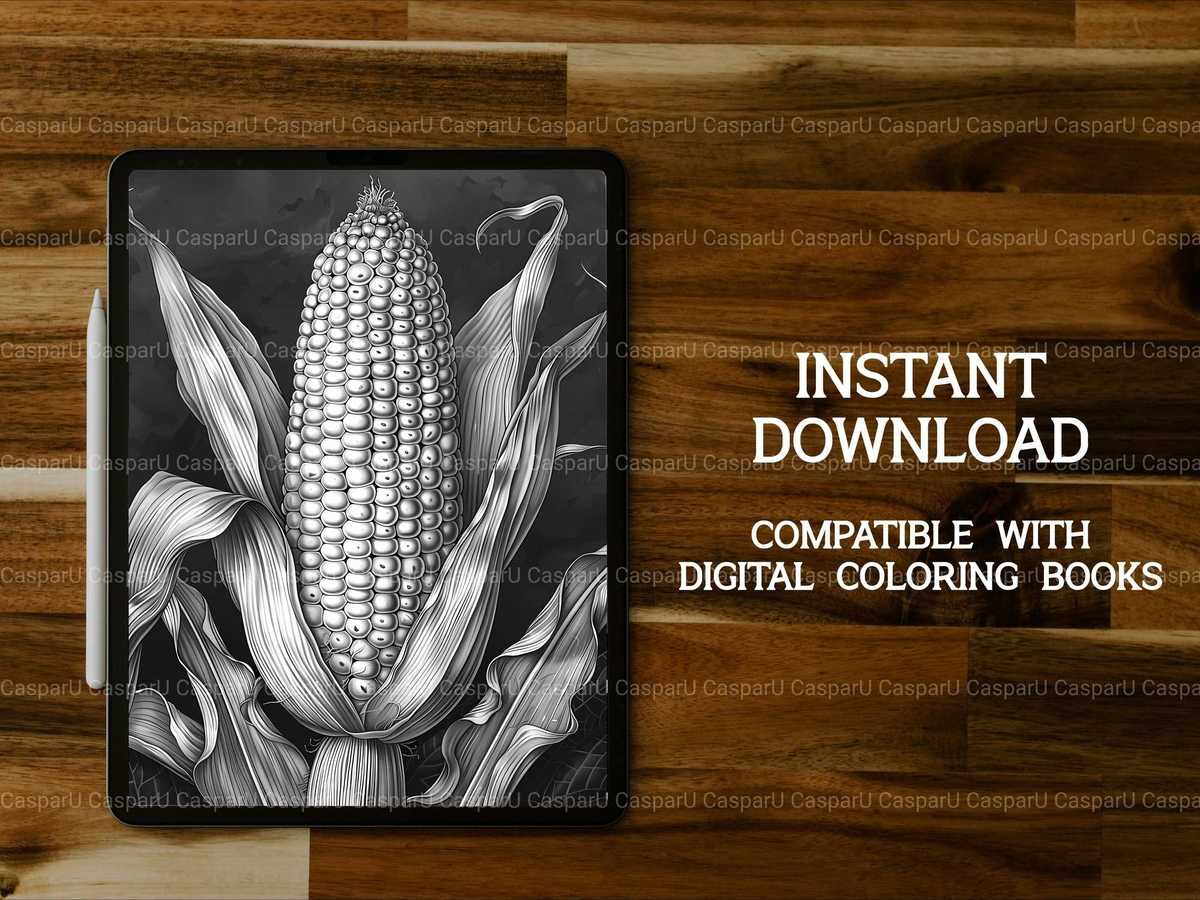 Corn Coloring Books - CraftNest - Digital Crafting and Art