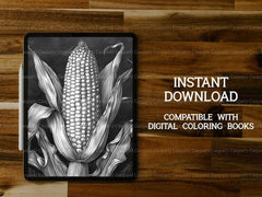 Corn Coloring Books - CraftNest - Digital Crafting and Art