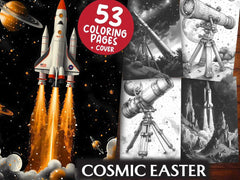 Cosmic Easter Coloring Books - CraftNest