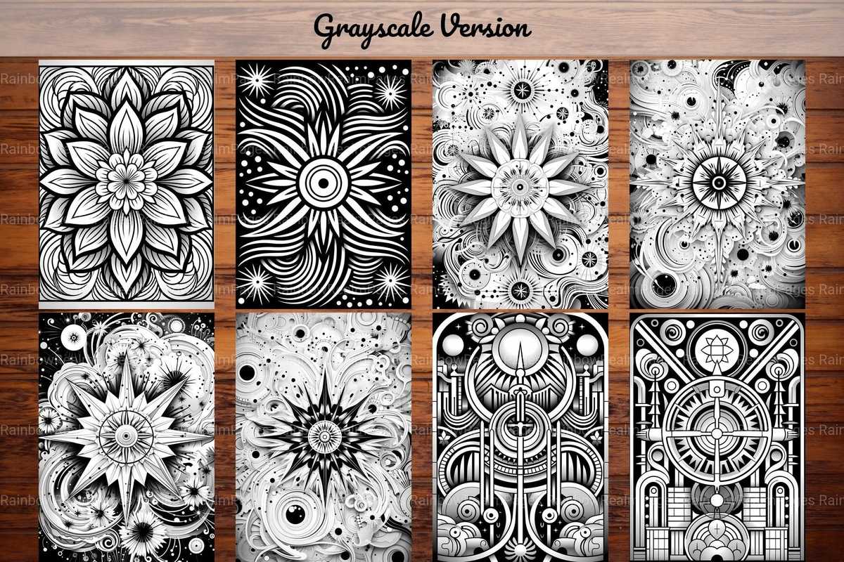 Cosmic Mandala Coloring Books - CraftNest