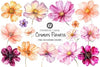 Cosmos Flower Clipart Bundle