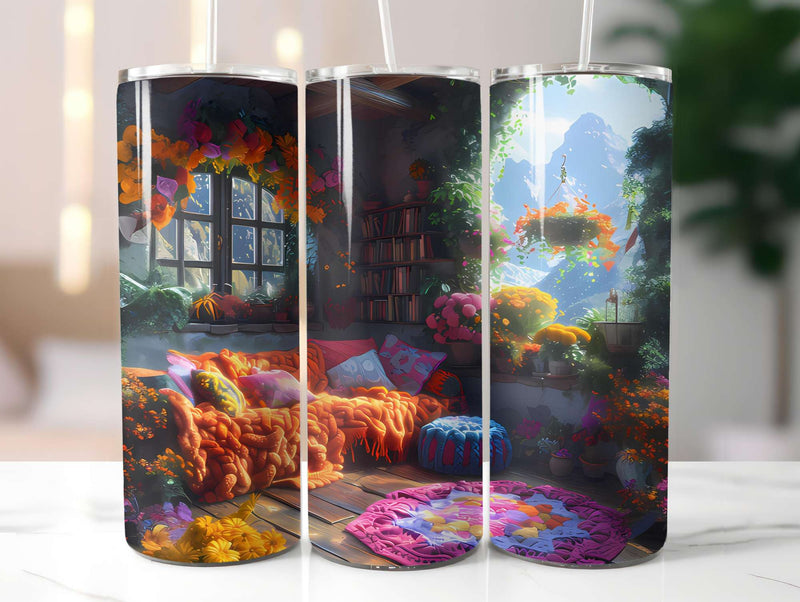 Cottagecore Summer 5 Tumbler Wrap - CraftNest - Digital Crafting and Art