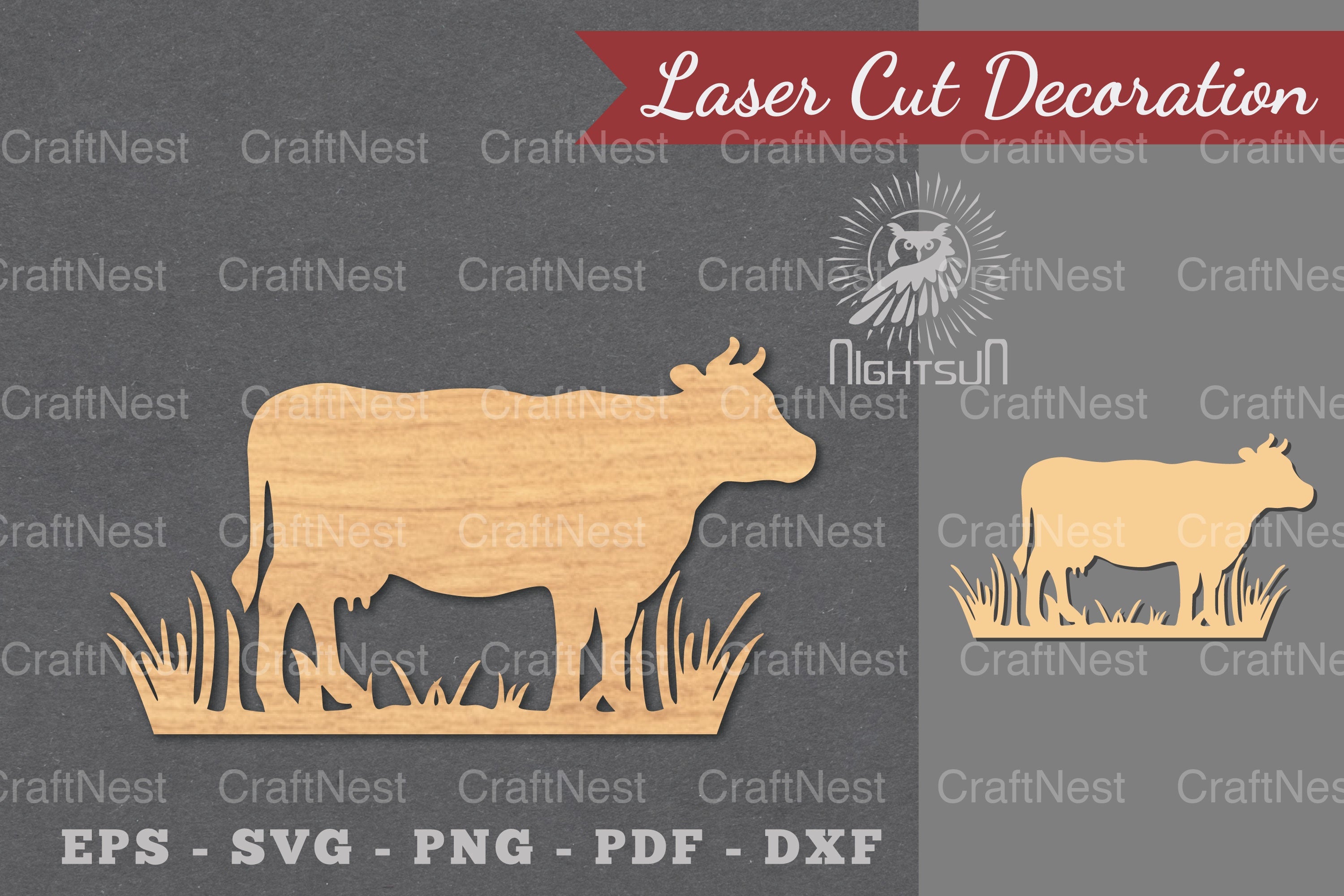 Cow Laser Cut Decoration Clipart Bundle - CraftNest - Digital Crafting and Art