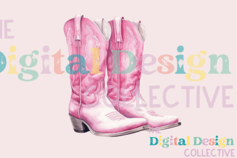 Pink Cowgirl Western Aesthetic Clipart Bundle - CraftNest - Digital Crafting and Art