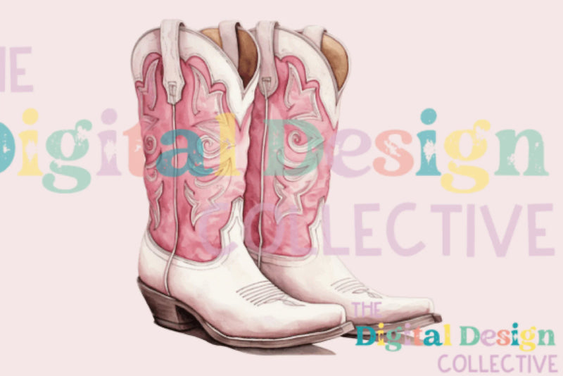 Pink Cowgirl Western Aesthetic Clipart Bundle - CraftNest - Digital Crafting and Art