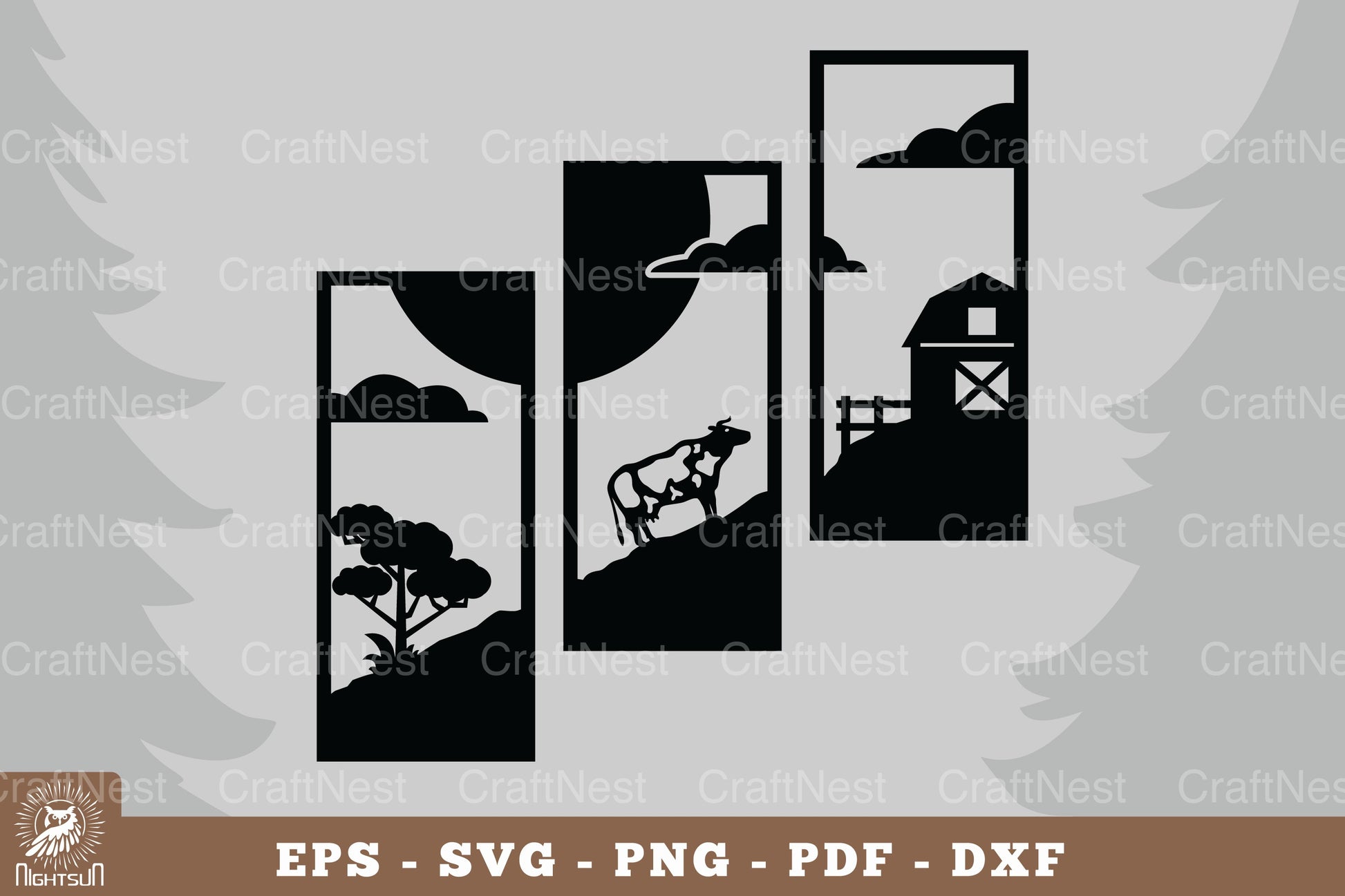 Farm Cows Home Decor Clipart Bundle - CraftNest - Digital Crafting and Art