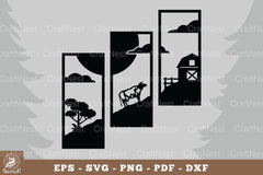 Farm Cows Home Decor Clipart Bundle - CraftNest - Digital Crafting and Art